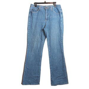 St. John’s Bay Bootcut Jeans Womens 14 Long Light Wash High Rise Stretch Denim